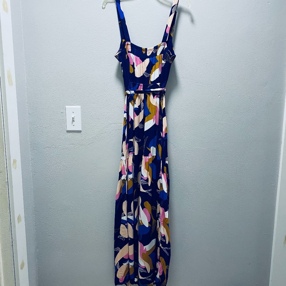 Fighting Eel Ava Sky blue koi maxi dress sz S - Picture 7 of 9
